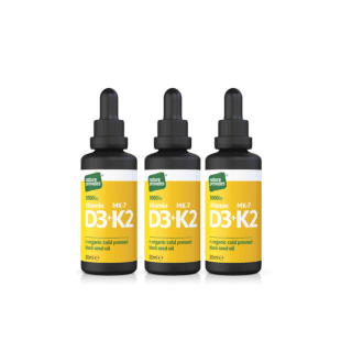 3-PACK D3 & K2 3000iu i svartkumminolja 30 ml Nature Provides