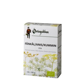Örtagubben Fänkål/Anis/Kummin EKO 40g/40g/20g